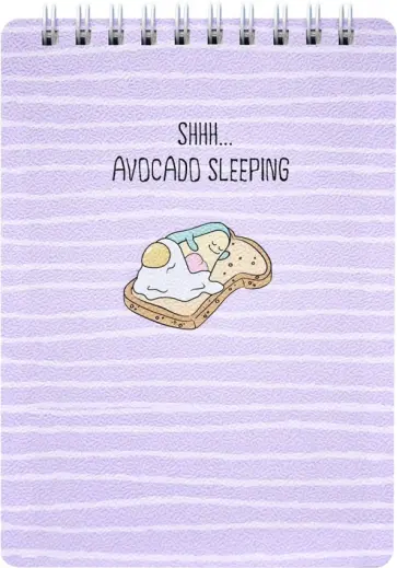 Блокнот (100 лисов, 102х142 мм, спираль), Avocado, сон (N2658) обложка книги