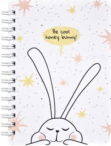 Блокнот (120 листов, 102х142 мм, спираль), Bunny, белый (N2660) обложка книги