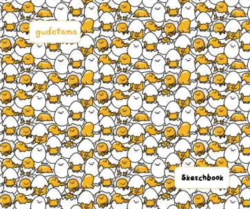 Скетчбук. Gudetama. Ленивый желток (твердый переплет, 96 страниц, 240х200 мм) обложка книги