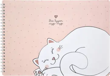 Альбом для рисования на спирали "Mur-mur. Кот", 40 листов (N2669) обложка книги