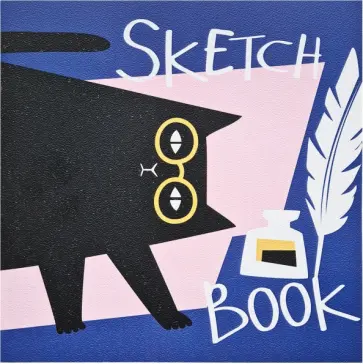 Альбом для рисования на спирали "Writer. Кот", 40 листов (N2681) обложка книги