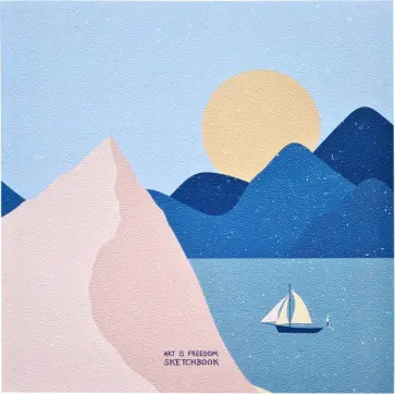 Альбом для рисования "Парусник", 170х170 мм., 40 листов (N2675) обложка книги