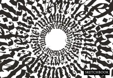 Скетчбук. Леттеринг как искусство (формат А5, 128 стр, открытый корешок, бумага слоновая кость) обложка книги