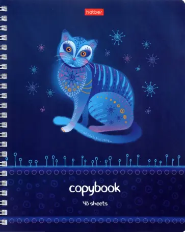 Тетрадь 48 листов, клетка "Зоомагия", в ассортименте (48Т5лВ1гр) обложка книги