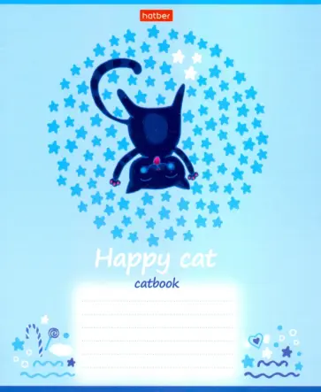 Тетрадь общая "Catbook", А5, 18 листов, линия, в ассортименте (18Т5В2) обложка книги