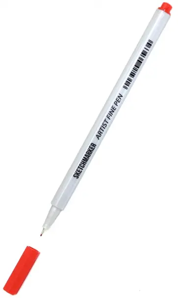 Ручка капиллярная "Artist fine pen", цвет чернил: красный (AFP-RED) обложка книги