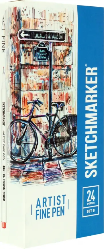 Набор капиллярных ручек Basic 2, 24 цвета обложка книги