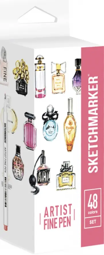 Набор капиллярных ручек "Basic", 48 цветов (AFP-48BAS) обложка книги