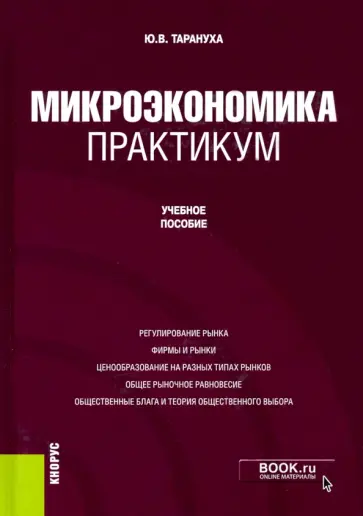 Юрий Тарануха - Микроэкономика. Практикум. Учебное пособие обложка книги