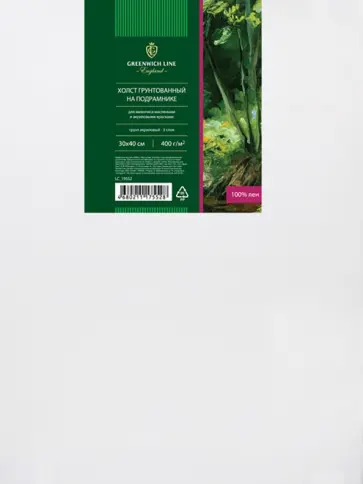 Холст на подрамнике 30*40 см среднее зерно (LC_19552) обложка книги