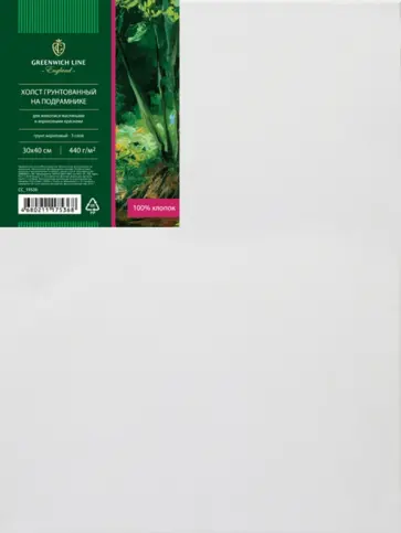 Холст на подрамнике 30*40 см крупное зерно (CC_19536) обложка книги