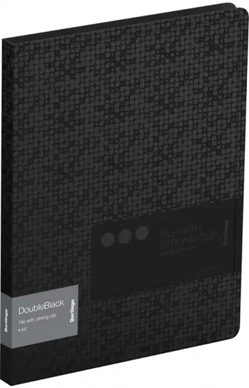 Папка с 20 вкладышами "DoubleBlack" А4, черная (DB4_10701) обложка книги