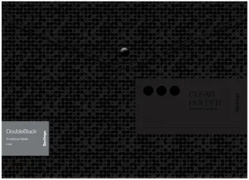 Папка-конверт на кнопке "DoubleBlack", А4, черная (EFb_A4701) обложка книги