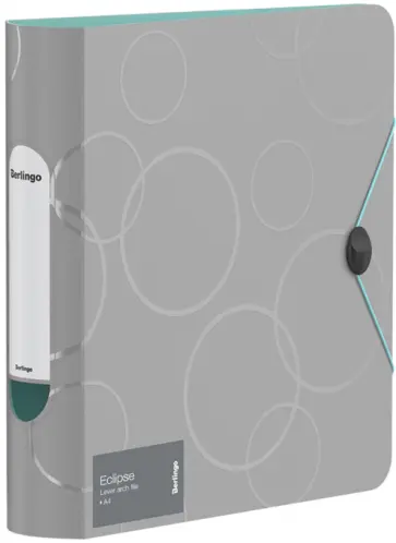 Папка-регистратор "Eclipse", А4, 80 мм., серая (PPf_99005) обложка книги