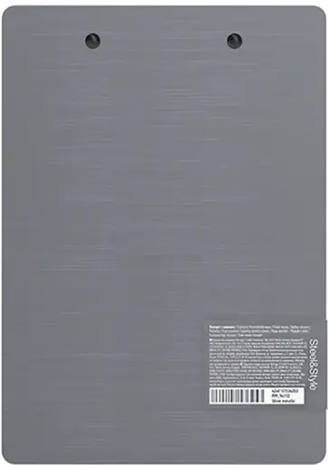 Планшет с зажимом "Steel&Style", А5+, серебряный (PPf_94112) Планшет с зажимом "Steel&Style", А5+, серебряный (PPf_94112) обложка книги