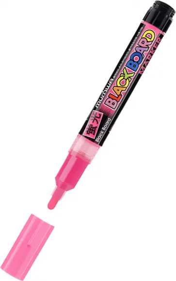 Маркер меловой "Black Board Marker" розовый (BM-10) обложка книги