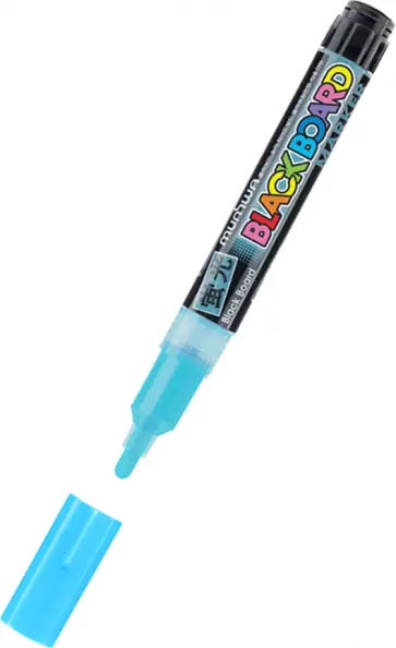 Маркер меловой "Black Board Marker" голубой (BM-02) обложка книги