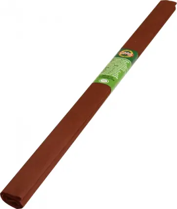 Бумага гофрированная, в рулоне, темно-коричневая обложка книги