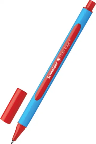 Ручка шариковая "Slider Edge F", трехгранный корпус, 0,8 мм, красные чернила (152002) обложка книги