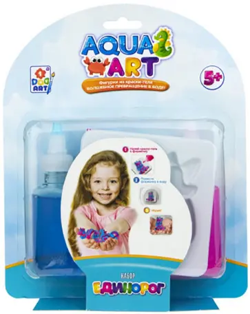 Набор "Единорог", 1 формочка, 2 краски по 50 мл., формочки в ассортименте (Т19650) обложка книги