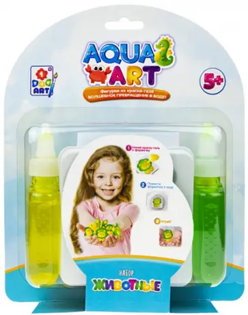 Набор "Животные", 1 формочка, 2 краски по 50 мл., в ассортименте (Т20074) обложка книги