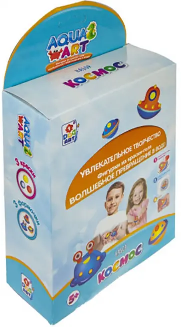 Набор "Космос", 3 формочки, 3 краски по 100 мл. (Т20082) обложка книги