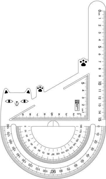 Линейка "3 в 1. Кот" (56312) Линейка "3 в 1. Кот" (56312) обложка книги
