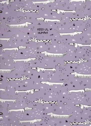 Тетрадь с кольцевым механизмом "Feed us. Собаки", А4, 120 листов, клетка (N2628) обложка книги