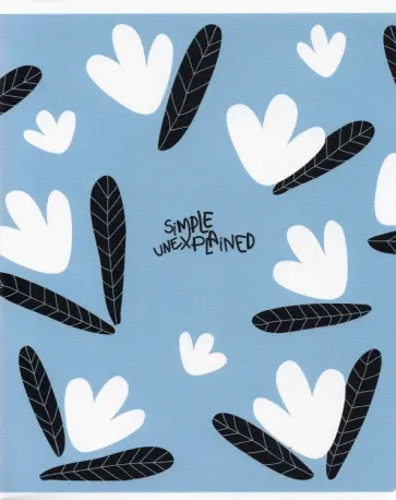 Тетрадь общая "Simple. Белые цветы", 165х203 мм, 96 листов, клетка (N2559) обложка книги