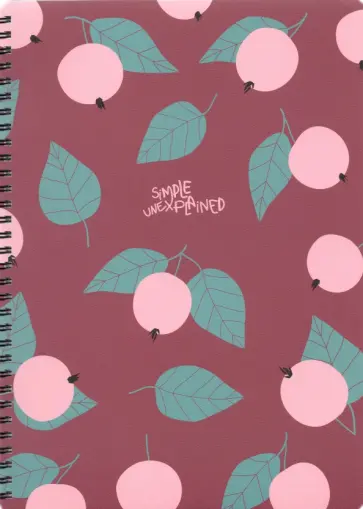 Тетрадь общая на гребне "Simple. Ягоды", А4, 96 листов, клетка (N2757) обложка книги
