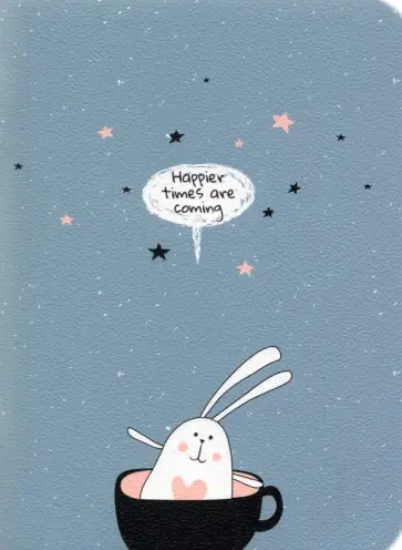 Блокнот "Bunny. Синий", 105х140 мм., 32 листа, клетка (N2450) обложка книги