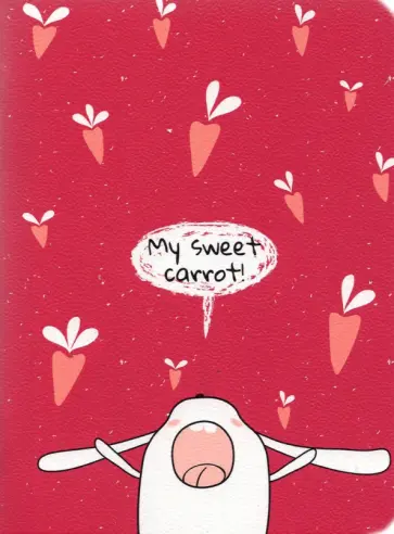 Блокнот "Bunny. Морковки", 105х140 мм., 32 листа, клетка (N2451) обложка книги