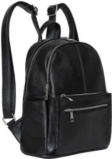 Рюкзак экокожа женский, 7 карманов, черный (ORS-0110) обложка книги