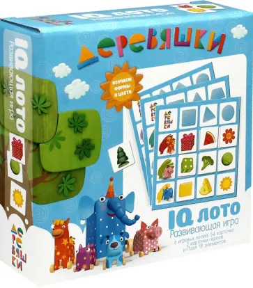 Деревяшки. Настольная игра. IQ-лото (06472) обложка книги