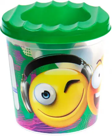 Стакан-непроливайка "Забавные смайлы", одинарный (С-5285) обложка книги