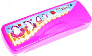 Пенал "ЕДИНОРОГИ И СЛАДОСТИ"  пластик (ПН-1674) обложка книги