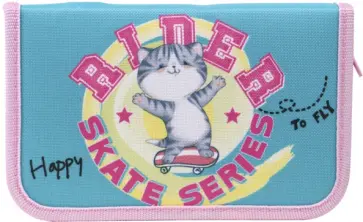 Пенал 1 отделение КОТИК НА СКЕЙТЕ (ПН-6264) обложка книги