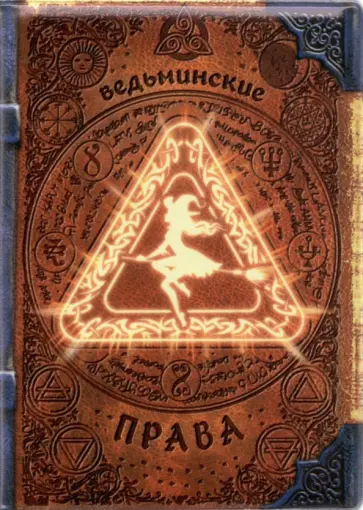 Обложка для автодокументов "Ведьминские права" (RN742) обложка книги