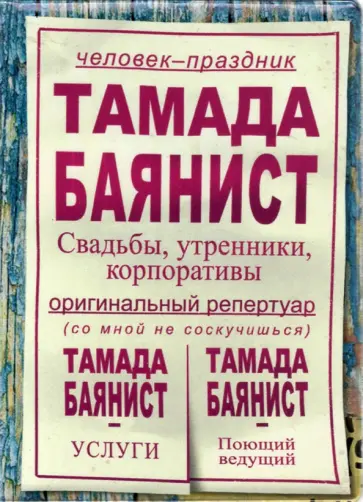 Обложка на паспорт "Тамада Баянист" (RN736) обложка книги