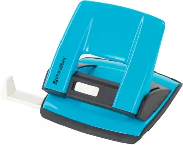 Дырокол металлический "ULTRA", на 20 листов, голубой (228759) обложка книги