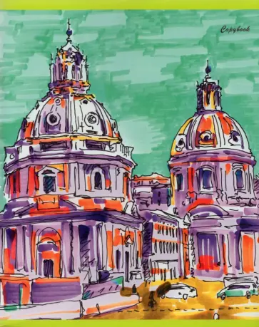 Тетрадь "Городские зарисовки", 96 листов, А5, клетка, ассортимент (ТЛ966648) Тетрадь "Городские зарисовки", 96 листов, А5, клетка, ассортимент (ТЛ966648) обложка книги