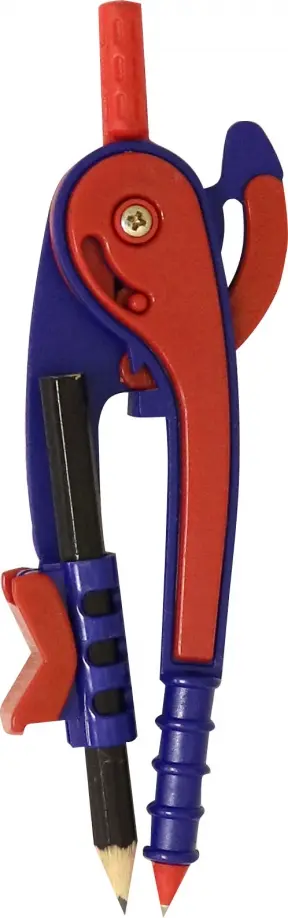 Циркуль со шкалой и карандашом, в ассортименте (BD-190) обложка книги