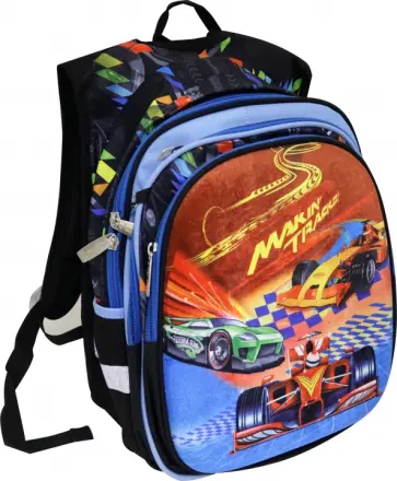 Рюкзак "Гонки" + пенал, 3 отделения (5В) обложка книги