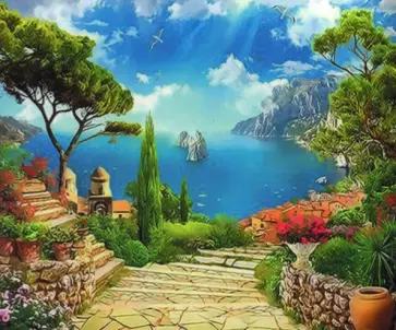 Картина по номерам (40х50 см) ПЕЙЗАЖ ЛЕТО (TZ 13893) обложка книги