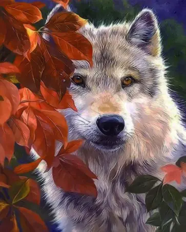 Картина по номерам (40х50 см) "Волк" (Tz-13895) обложка книги