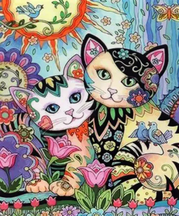 Картина по номерам (40х50 см), КОТЫ (Tz-13900) обложка книги