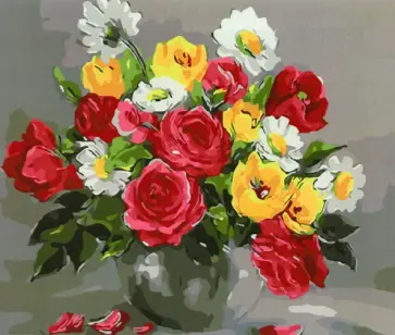 Картина по номерам (40х50 см), ЦВЕТЫ (Tz-13962) обложка книги