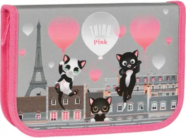 Пенал Tiger Family (1 отделение, 1 откидная планка, ткань), "Think Pink In Paris" (270246) обложка книги