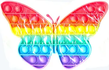 Игрушка-антистресс "Бабочка радужная" (Т21699) обложка книги