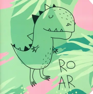 Блокнот нелинованный "Fyr-Fyr. Динозавр", 170х170 мм, 40 листов (N2576) обложка книги